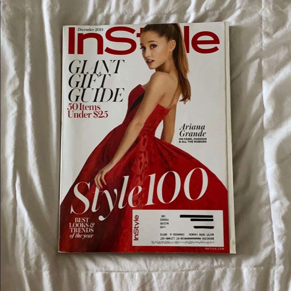 INSTYLE Ariana Grande December 2014 Magazine